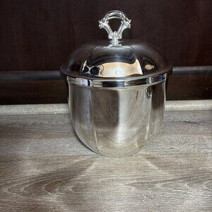 Oneida Ice Bucket with Removable Insert And Tongs Beautiful Used Condition